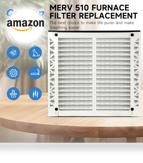 Air Filter 510 MERV 11 (2-Pack) — HVAC Filtration, Crilokp