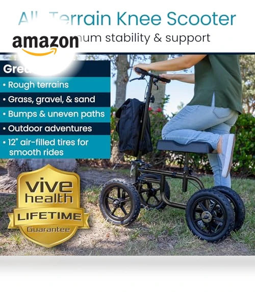 All Terrain Knee Scooter Walker — Leg Lifters, Vive Health