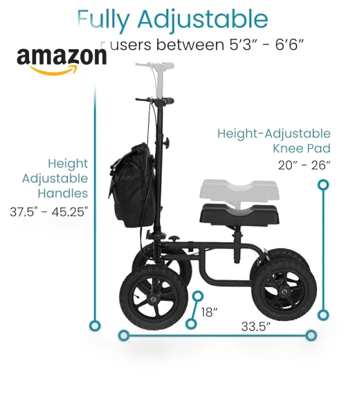 All Terrain Knee Scooter Walker — Leg Lifters, Vive Health