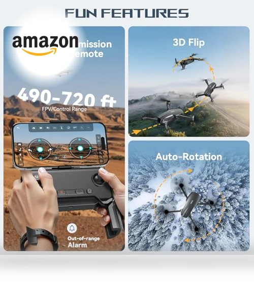 Brushless Motor Drone with Camera — Drones & UAV Technology, LANSAND