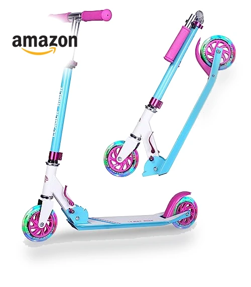 Collapsible Portable Kids Push Scooter — Push Scooters, LEADER RIDER