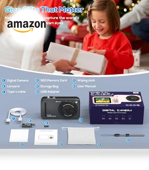 Digital Camera for Kids — Compact Digital Cameras, WITYEAH