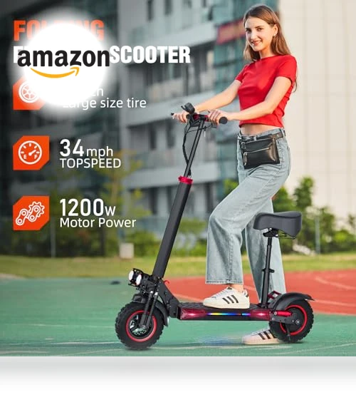 Electric Scooter with Removable Seat — Electric Self-Balancing Scooters, FREEBOY