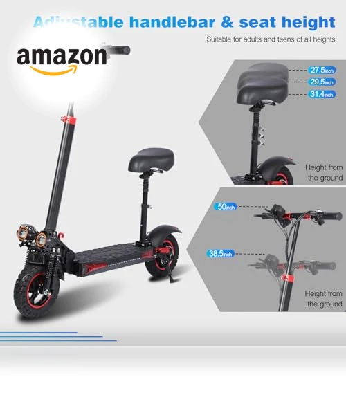 Electric Scooter with Removable Seat — Electric Self-Balancing Scooters, FREEBOY
