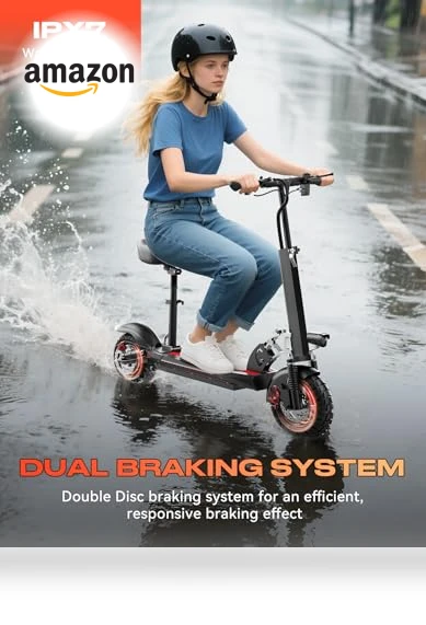 Electric Scooter with Seat — Push Scooters, Pikabike