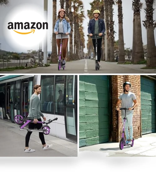 Foldable Kick Scooter with Big Wheels — Push Scooters, WAYPLUS
