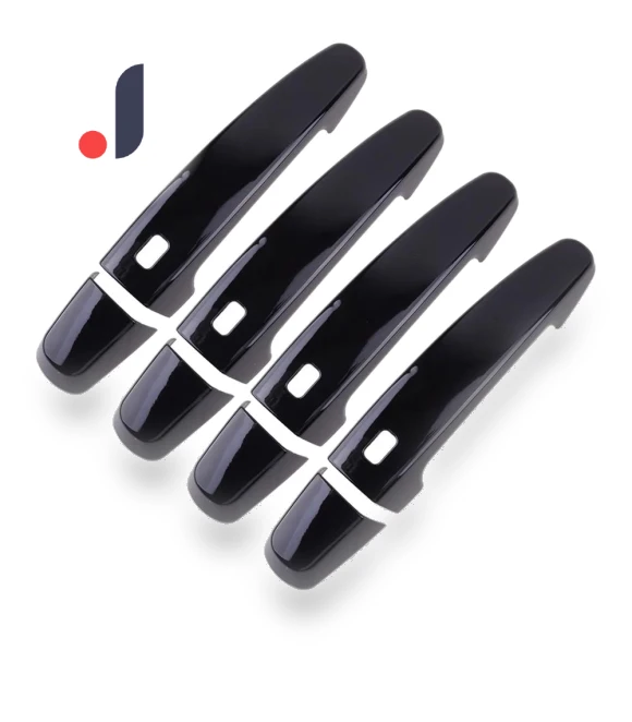 Glossy Black Smart Door Handle Covers — Interior Grab Handles, Tautoparts