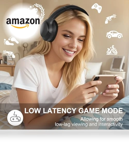 Hybrid Active Noise Cancelling Headphones — Over-Ear Headphones, T-fun