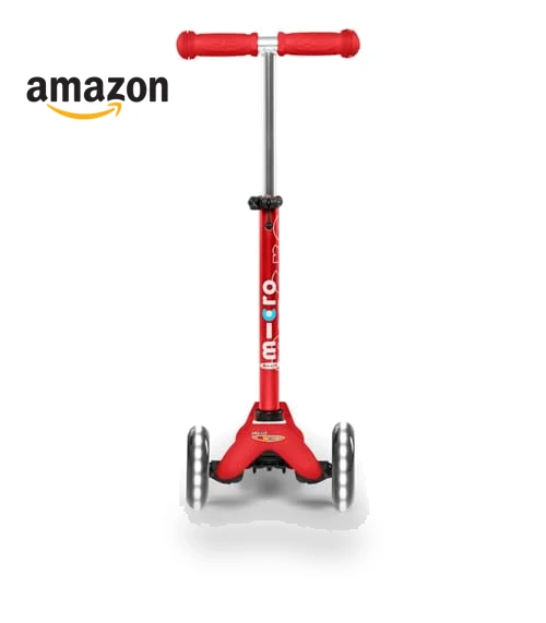Mini Deluxe LED Three-Wheeled Scooter — Electric Vehicles, Micro