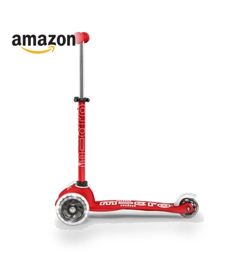 Mini Deluxe LED Three-Wheeled Scooter — Electric Vehicles, Micro