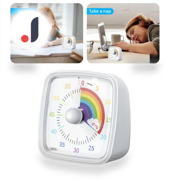 Mini Electronic Timer with Colorful Rainbow Dial — Timers, Foreverchic