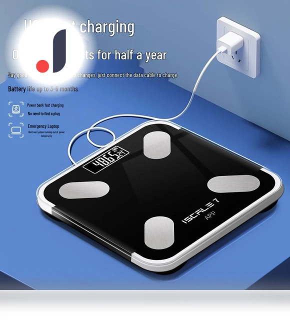 Rechargeable Smart Bluetooth Body Fat Scale — Body Composition Analysis, Deals Supermarket