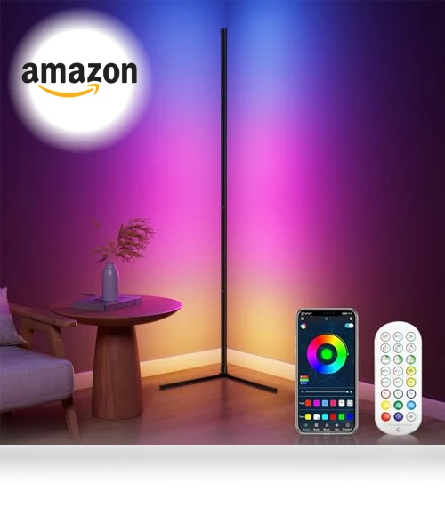 RGB Corner Floor Lamp — Standing Lights, WISIMMALL
