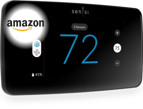 Smart Thermostat with Touchscreen Color Display — HVAC Controls, Emerson