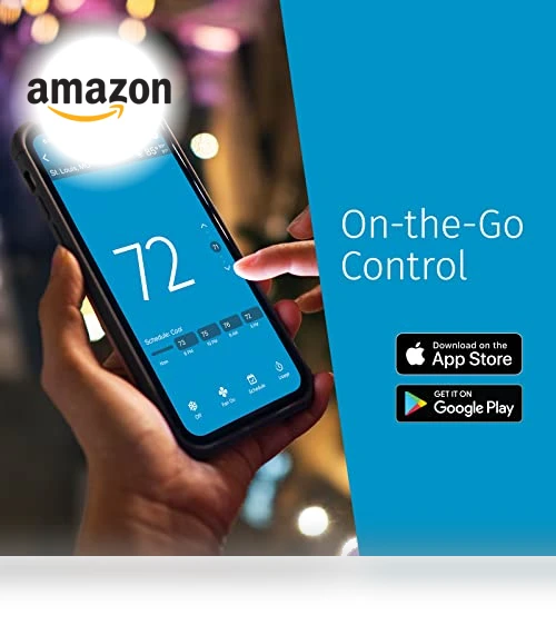 Smart Thermostat with Touchscreen Color Display — HVAC Controls, Emerson