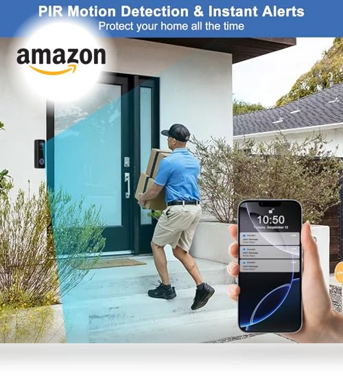 Wireless Doorbell Camera — Smart Home Security, KAMEP
