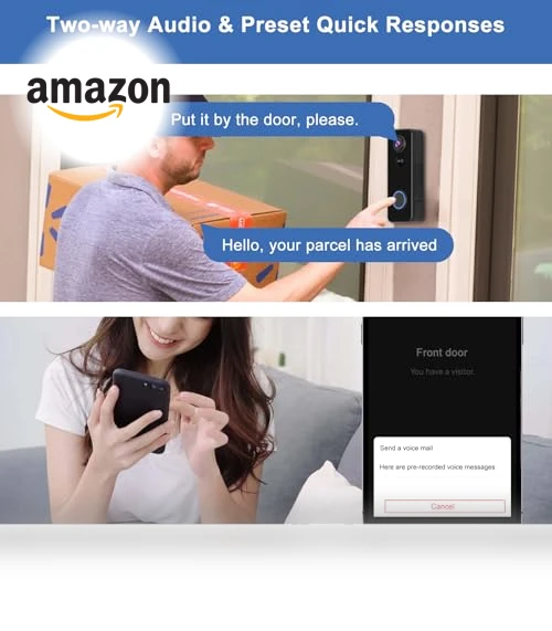 Wireless Doorbell Camera — Smart Home Security, KAMEP