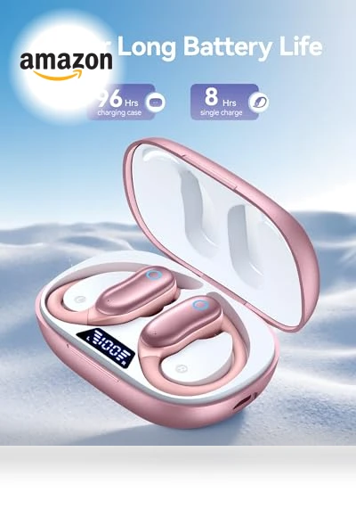Wireless Earbuds with Earhooks — In-Ear Headphones, Generic