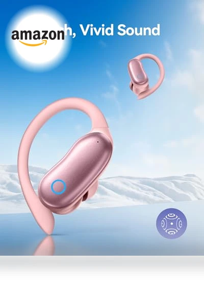 Wireless Earbuds with Earhooks — In-Ear Headphones, Generic
