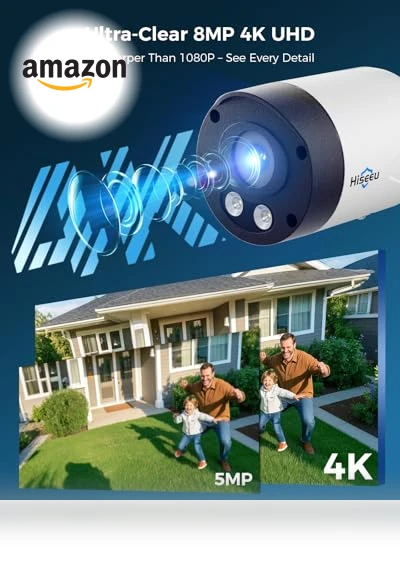 Wireless Security Camera Outdoor — Security Cameras, Hiseeu