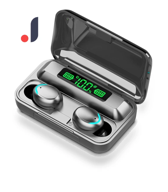 Bluetooth Headset with LED Backlight and Touch Display — Audio Gear, QUEED