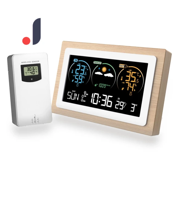 Smart Weather Station with Clock — Home Climate Control, TOMTOP JMS