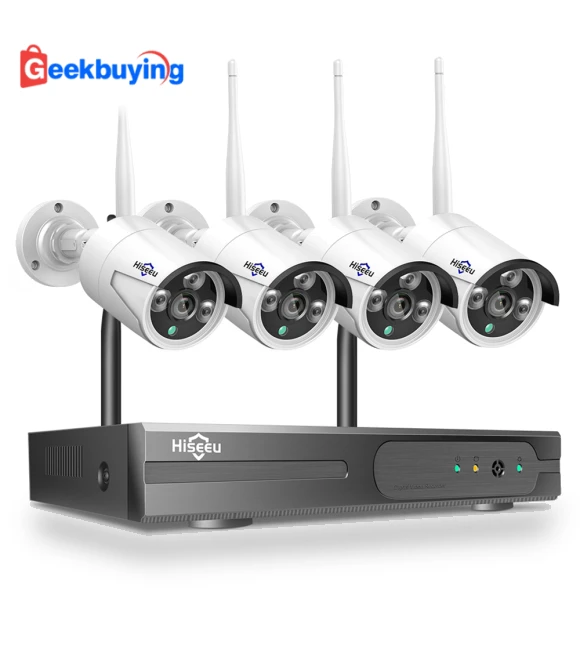 Wireless Security Camera System — Complete Surveillance Systems, Hiseeu