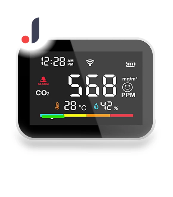 Smart CO2 Detector — Air Quality Monitors, TOMTOP JMS