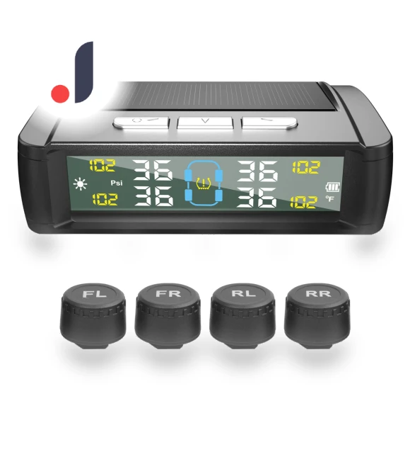 Wireless Solar Tire Pressure Monitoring System — TPMS Sensor Replacements, TOMTOP JMS