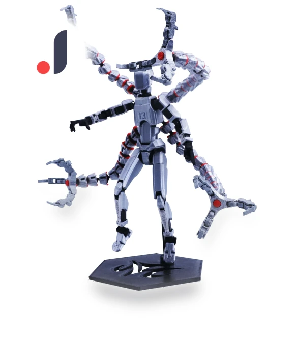 3D Printed Titan Robot Mobile Doll Set — Collectible Statues, Jiangnan C