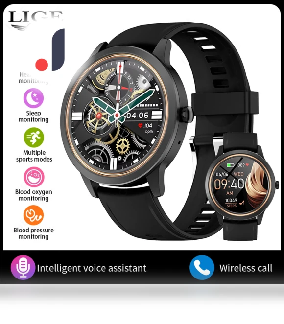 Bluetooth Call Sports Fitness Smartwatch — Smartwatches, LIGE