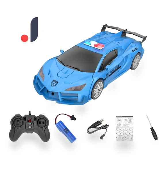 Remote Control Transforming Robot Car — Interactive Figures & Robots, KOBE777