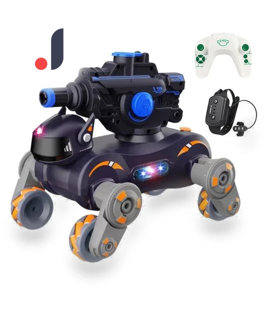 Trick Mechanical Dog-Car with Light Music — Interactive Animal Companions, Special Luggage