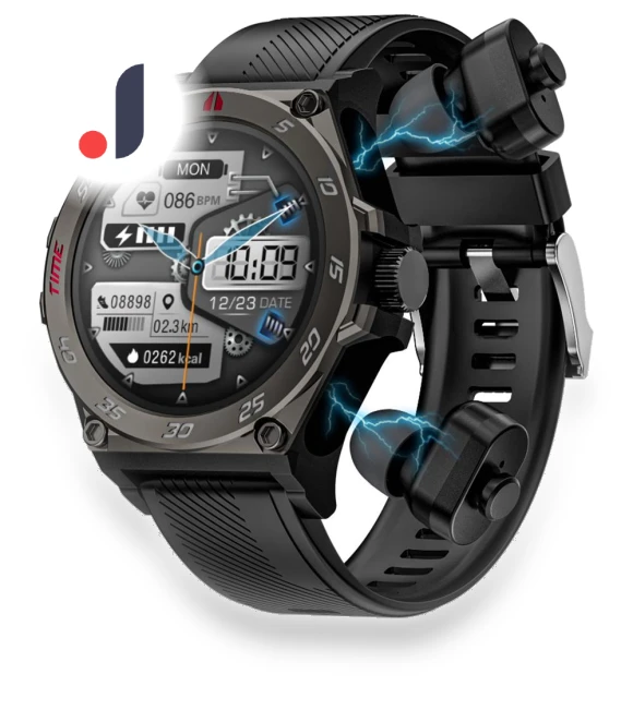 2-in-1 Smart Watch with TWS Bluetooth Earbuds — Smartwatches, Tiktkkkk