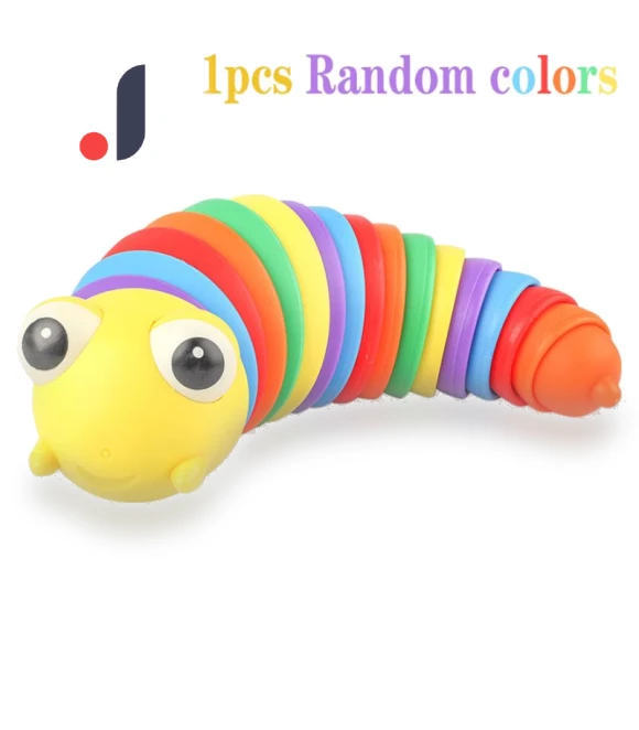 3D Finger Fidget Slug Caterpillar Stretchy Sensory Stress Toy — Blocks, TinyJoy