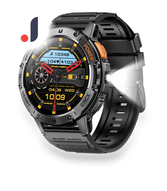 AMOLED Smartwatch for Men with Flashlight — Smartwatches, QLY Online