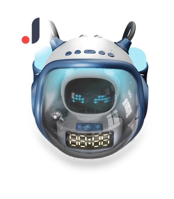 Bluetooth AI Smart Speaker with Alarm Clock, Night Light, and TF Card Support — Portable Sound Systems, Deals Supermarket