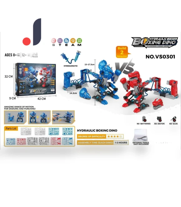 Hydraulic Boxing Versus Robot — Construction Kits, Happy Time For kids