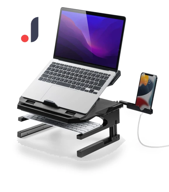 Laptop Computer 3 Height 20 Angle 360 Degree Smartphone Stand — Mounts, Sanwa Direct