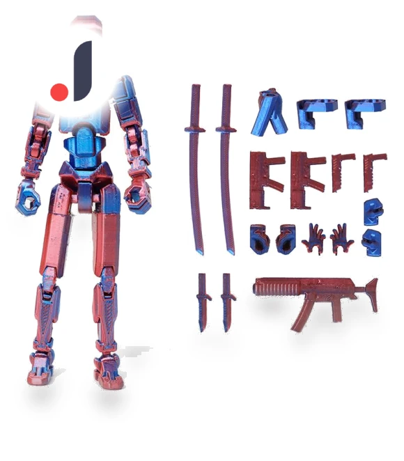 Multi-Jointed Movable Robot 3D-Printed Dummy — Dolls & Figures, Beatury Whp