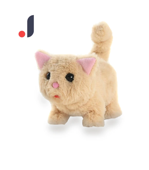 Robotic Simulated Pet Cat — Interactive Animal Companions, Polar Bear