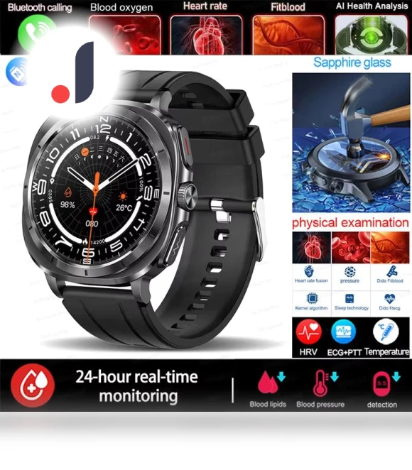 Smart Health Watch with Blood Analysis — Wearable Accessories, ElectronicsHome