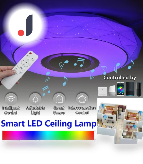 Smart RGB LED Ceiling Light — Overhead Lighting, Decor Dream