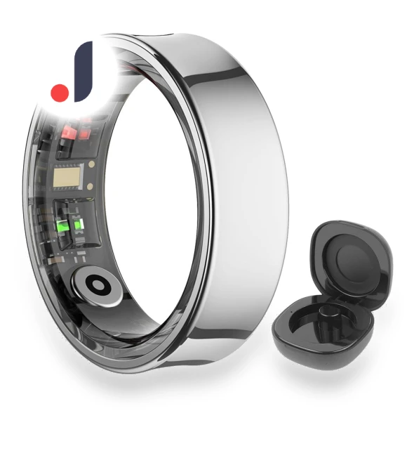Smart Ring Waterproof Fitness Tracker with Charging Case — Wearable Accessories, Seahorse Home