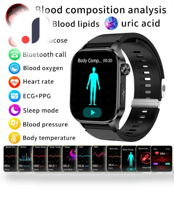 Smart Watch with ECG and PPG — Smartwatches, QLY Online