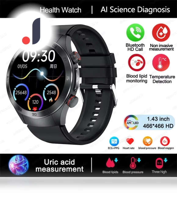 Smartwatch with Laser Therapy ECG+PPG — Smartwatches, ElectronicsHome