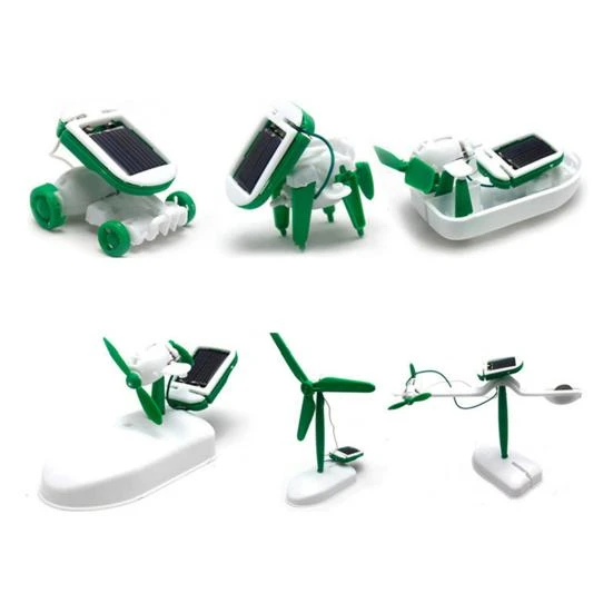 Solar Robot Toy Kit 6-in-1 — Solar Power, Sports Accessory