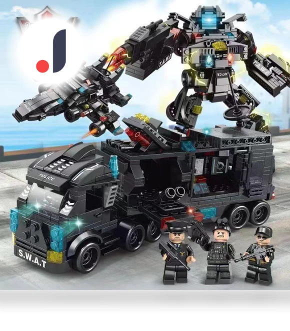 Transforming Gundam Warrior Robot Toy — Construction Kits, Super Go