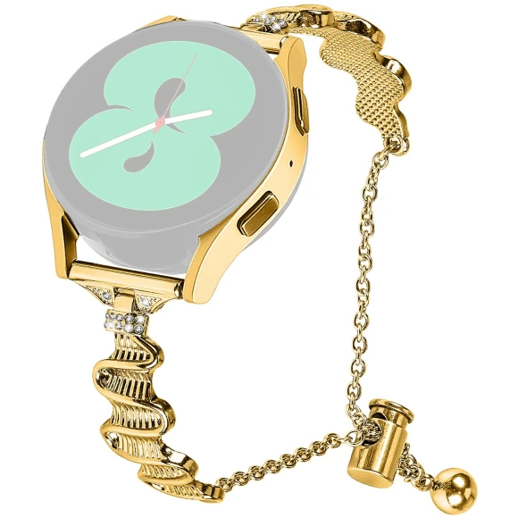 Wavy Texture Band Alloy Metal Watch Strap Bling Bracelet — Bands, Smartwatch 2025