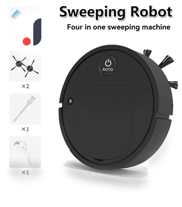 4-in-1 Sweeping Robot for Floor Washing and Vacuuming — Smart Cleaning Robots, Trendy Accessorie